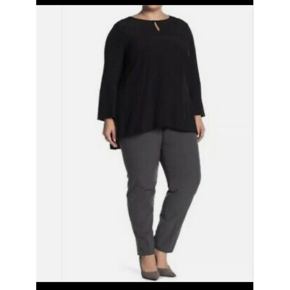 Halogen Taylor Fit Charcoal Gray Slim Leg Business dressy Pants Plus Size 26